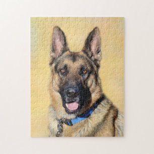Duitse herderredding Dog Jigzaag Puzzle Legpuzzel