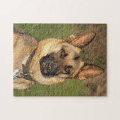 Duitse herderredding Dog Jigzaag Puzzle Legpuzzel (Horizontaal)
