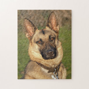 Duitse herderredding Dog Jigzaag Puzzle Legpuzzel