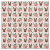 Duitse herderroze floralen stof (Swatch)