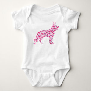 Duitse herderroze harten romper