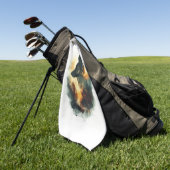 Duitse herders als spookachtige gidsen golfhanddoek (Groen)