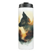 Duitse herders als spookachtige gidsen thermosbeker (Voorkant)