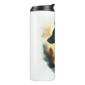 Duitse herders als spookachtige gidsen thermosbeker (Gedraaid links)