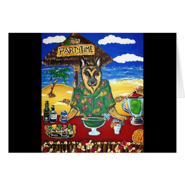 Duitse Herders Barkeeper (Voorkant Horizontaal)