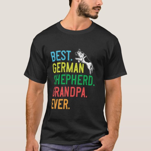 Duitse Herders BESTE DUITSE HERDER OPA Opa T-shirt (Voorkant)