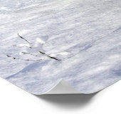 Duitse herders die in de sneeuw lopen poster (Hoek)