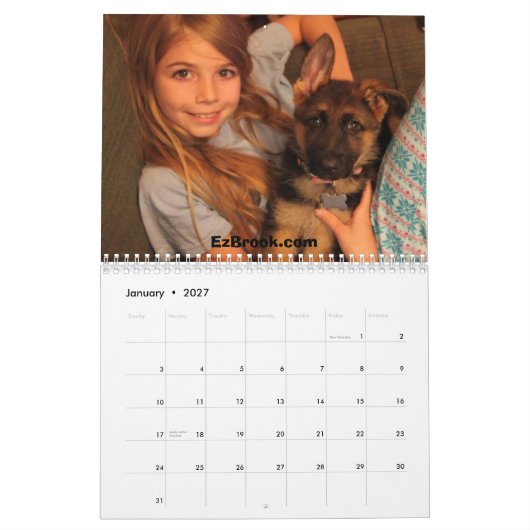 Duitse herders en kinder kalender 2013 (Jan 2027)