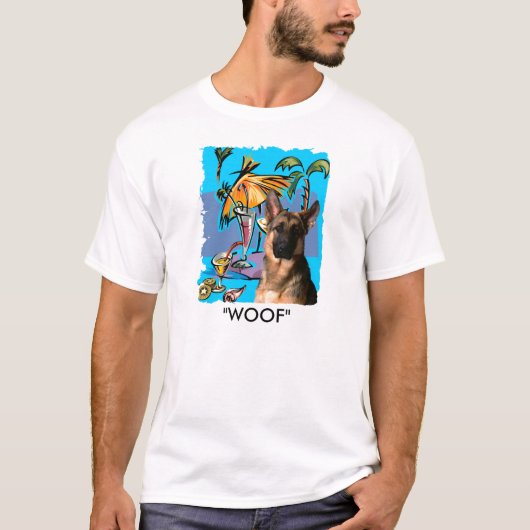 Duitse Herders Feesttijd T-shirt (Voorkant)
