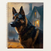 Duitse Herders Halloween Griezelen Planner (Voorkant)