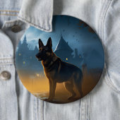 Duitse Herders Halloween Griezelen Ronde Button 6,0 Cm (In situ)