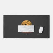 Duitse Herders Halloween Maan Pompoen Ontwerp_1 Bureaumat (Keyboard & Muis)