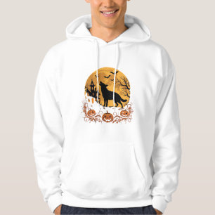 Duitse Herders Halloween Maan Pompoen Ontwerp_1 Hoodie
