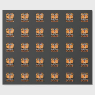 Duitse Herders Halloween Meisje Heks Hond Ontwerp Cadeaupapier