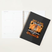 Duitse Herders Halloween Meisje Heks Hond Ontwerp Planner (Display)