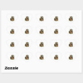 Duitse herders in charme hart sticker (Vel)