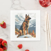 Duitse herders in Icy Splendor Servet (Insitu)