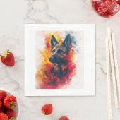 Duitse Herders in intense schittering Servet (Insitu)