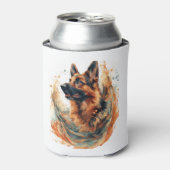 Duitse herders in oceanische elegantie blikjeskoeler (Blikje Voorkant)