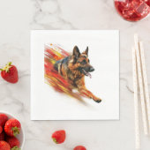 Duitse herders in supersonische snelheid servet (Insitu)