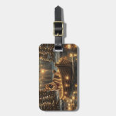 Duitse Herders Kerst Feestelijke Reis Bagagelabel (Voorkant verticaal)