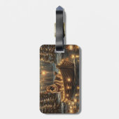 Duitse Herders Kerst Feestelijke Reis Bagagelabel (Achterkant verticaal)