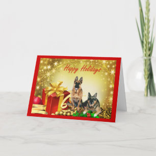 Duitse herders kerst Kaart