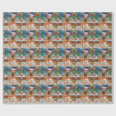 Duitse Herders Kerstbakfeest: Festive Kerstmis Cadeaupapier (Vlak)