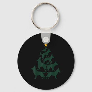 Duitse Herders Kerstboom Grappige Gsd Hond Moeder Sleutelhanger