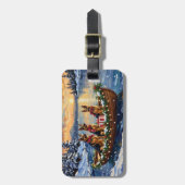 Duitse Herders Kerstboot Vakantie Bagagelabel (Voorkant verticaal)