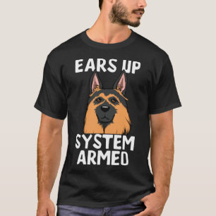Duitse herders krijgen Funny Dog tegen Neck T-shirt