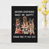 Duitse herders maken me blij dat mensen mijn hoofd kaart (Gele Bloem)