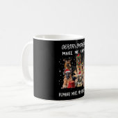 Duitse herders maken me blij dat mensen mijn hoofd koffiemok (Voorkant links)