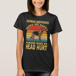 Duitse herders maken me blij dat mensen mijn hoofd t-shirt