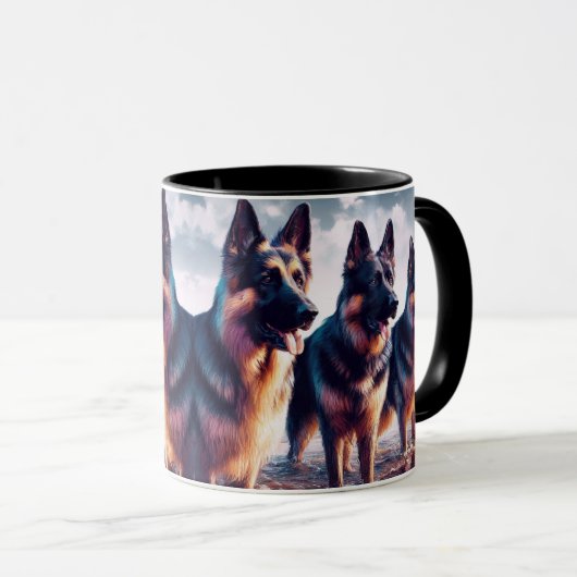 DUITSE HERDERS OP HET STRAND -208- MOK (Voorkant rechts)