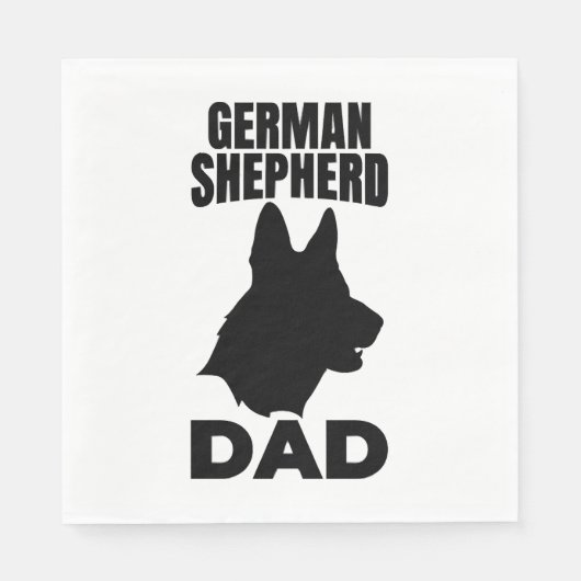 Duitse Herders Papa Servet (Voorkant)