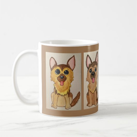 Duitse Herders Pups Koffiemok (Links)