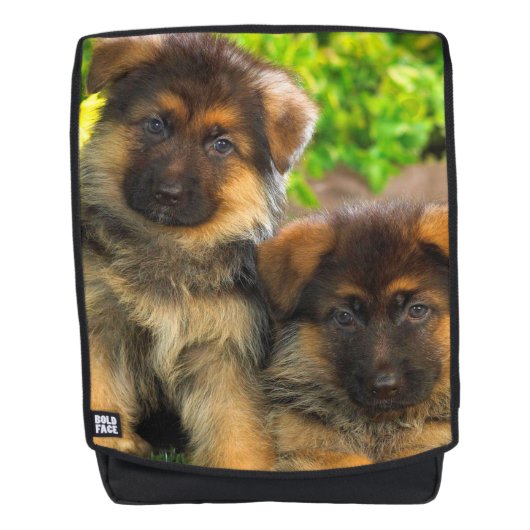 Duitse Herders Pups Rugtassen (Voorkant)
