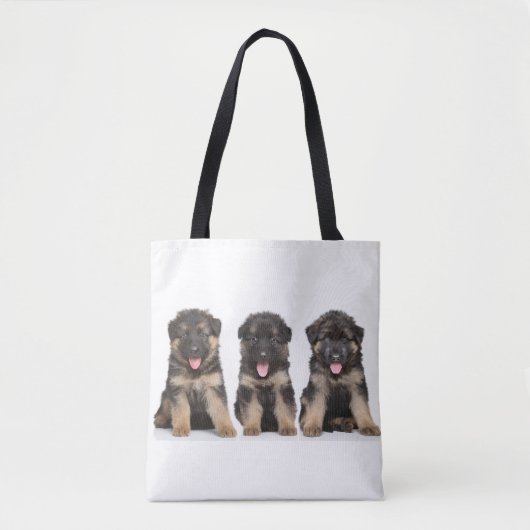 Duitse Herders Pups Tote Bag (Voorkant)