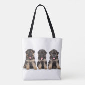 Duitse Herders Pups Tote Bag (Achterkant)