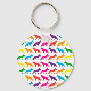Duitse herders Regenboog Sleutelhanger