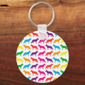 Duitse herders Regenboog Sleutelhanger (Voorkant)