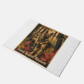 Duitse herders te midden van magisch gebladerte deurmat (Schuin)