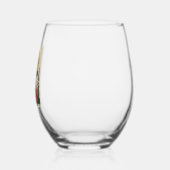 Duitse herders temidden van bloeiende manen wijnglas zonder voet (Links)