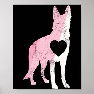 Duitse Herders Valentijnsdag Knuffel Liefde Hond Poster