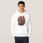 Duitse herders verkennen ruimte hoodie (Voorkant volledig)