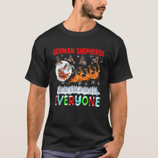 Duitse Herders voor Iedereen Kerstman slee T-shirt