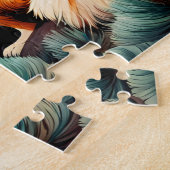 Duitse herders wandelen op de berg legpuzzel (Zijkant)