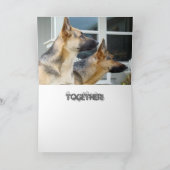 Duitse herders Wenskaarten LUCKY DOGS! Feestdagen Kaart (Binnen)