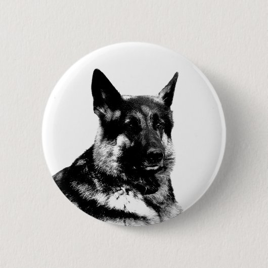 Duitse herdersbadge ronde button 5,7 cm (Voorkant)